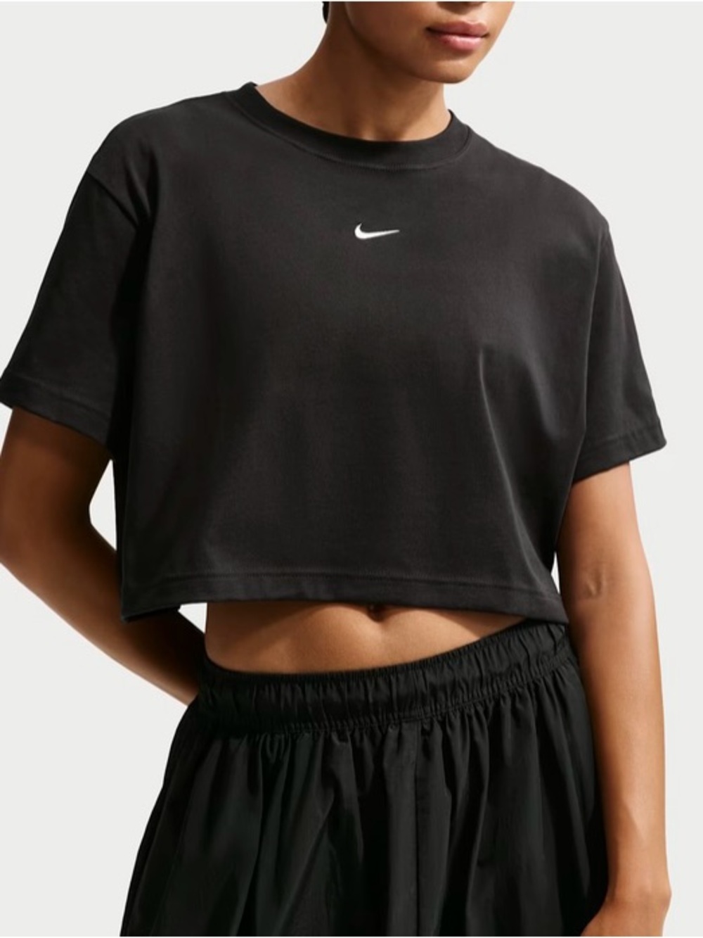 Nike Sportswear Classic Loose Short-Sleeve Cropped T-Shirt XL Center Swoosh